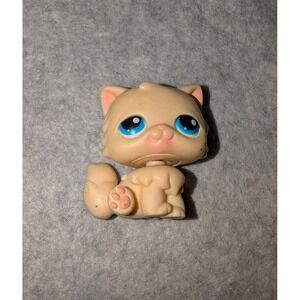 Littlest Pet Shop LPS #380 Persian Cat Kitten Rare Hasbro‎ Cream Little Pet Cat